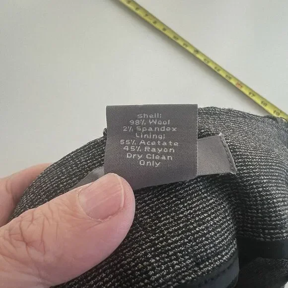 Ann Taylor Signature Fit Trouser Dress Pants  Size 6 Gray Wool Belted Classic - Picture 7 of 10